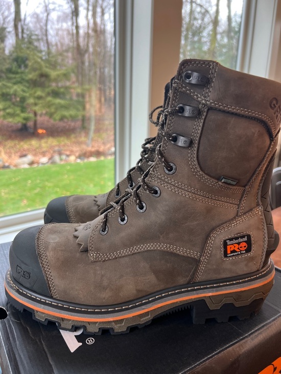 Timberland PRO Brown Boondock HD 8” composite safety toe, Waterproof, Men 10.5 main image 4